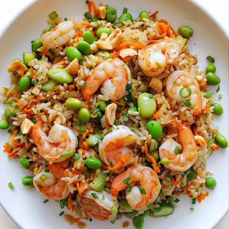 Délicieux riz frit aux edamame et crevettes: recette facile!