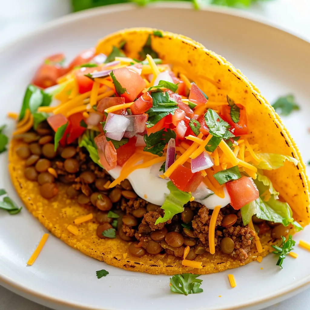 Délicieux tacos aux lentilles et bœuf : recette savoureuse !