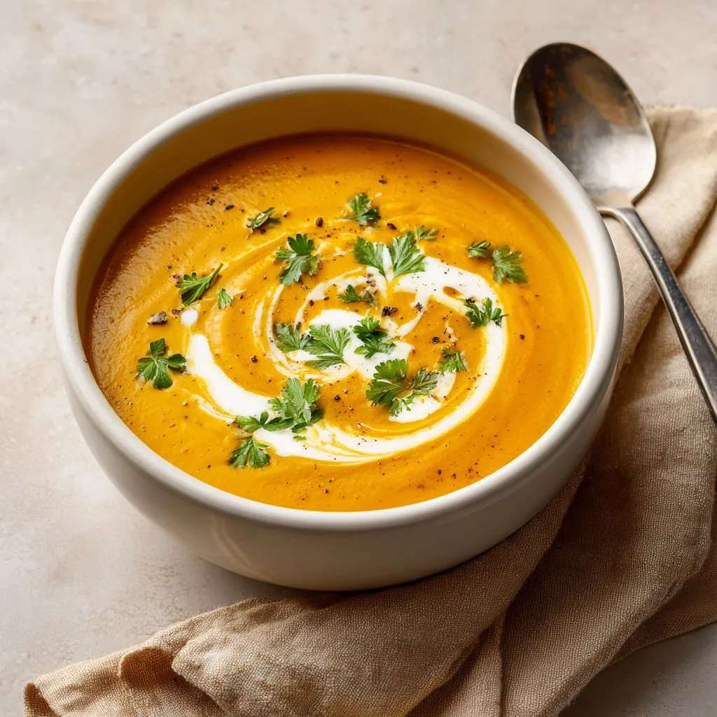 Délicieux velouté potimarron avec châtaignes rôties !