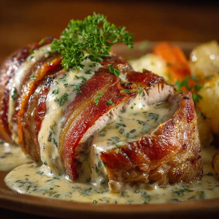 Filet Mignon de Porc au Boursin et Lard