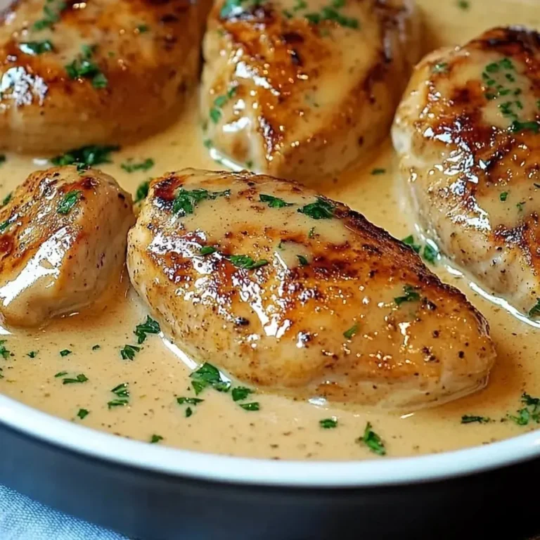 Filets de Poulet Flambés à la Crème Fraîche
