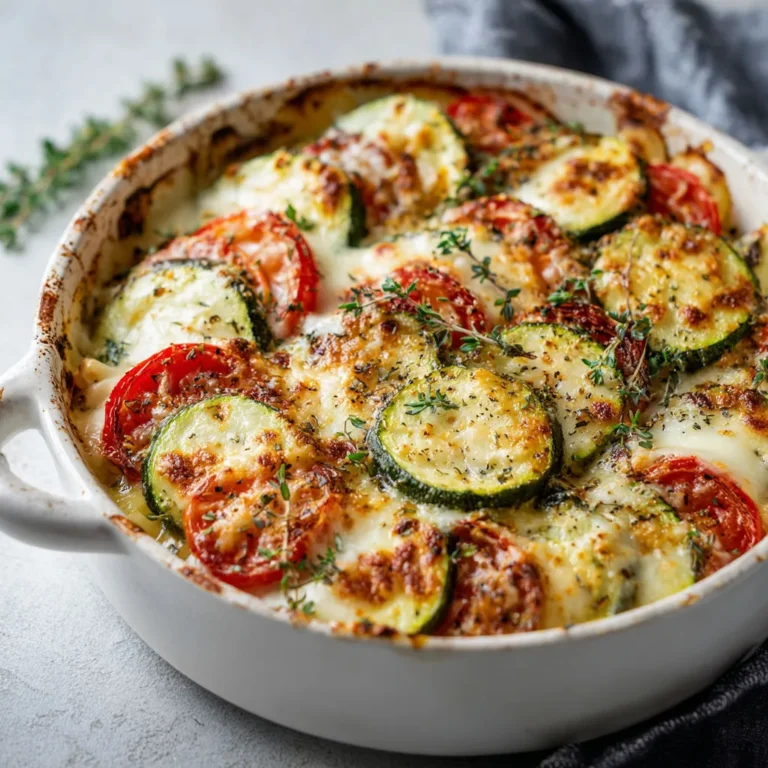 Gratin de Courgettes à la Mozzarella et Tomates