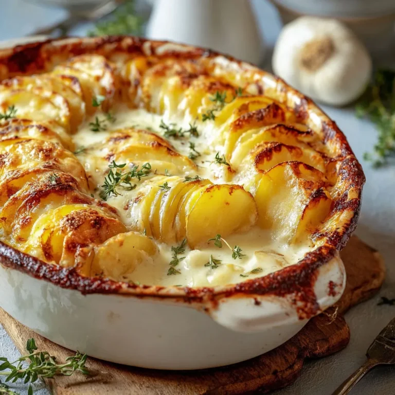 Gratin de Pommes de Terre au Fromage Fondant