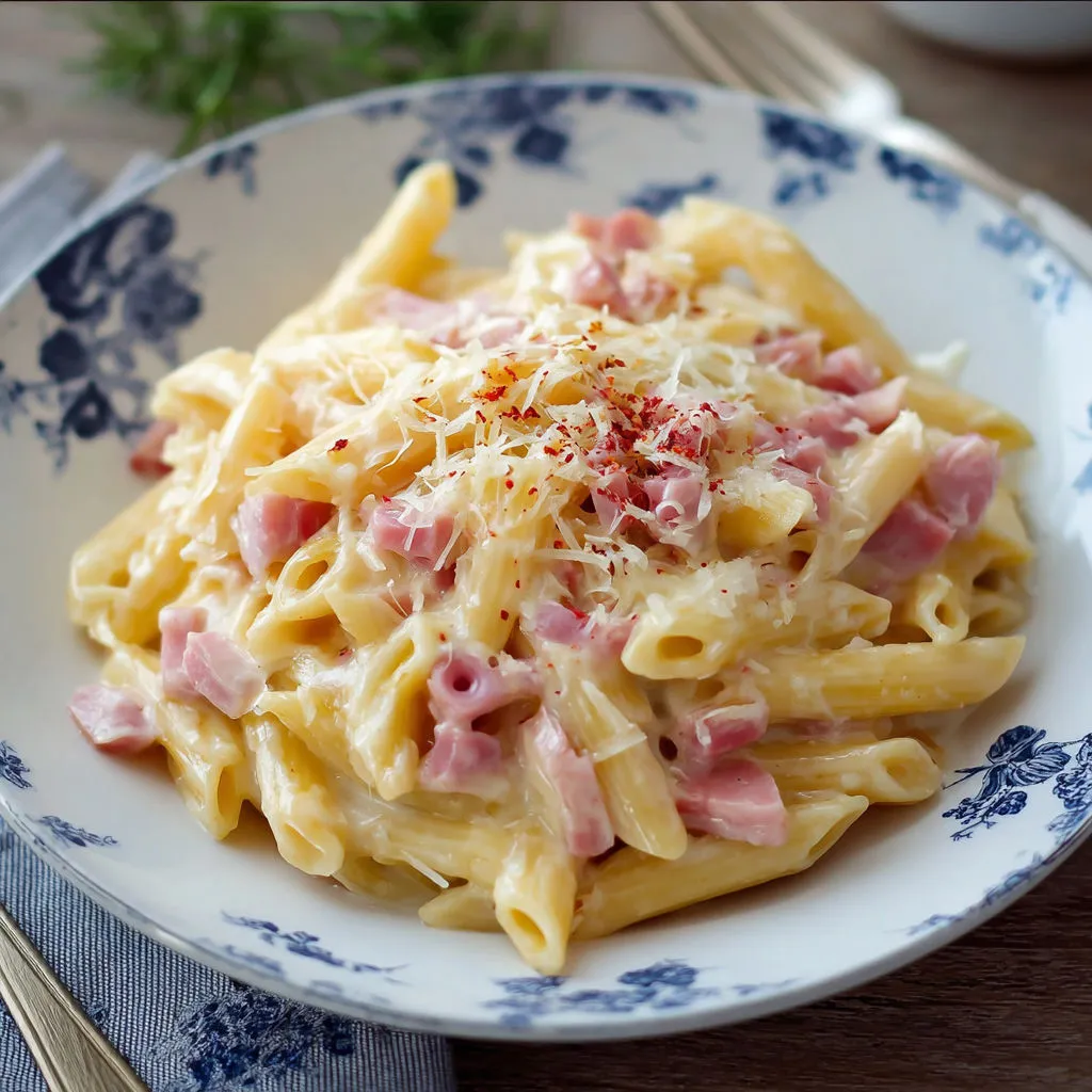 Pennes jambon: Recette crémeuse et savoureuse, à essayer absolument!