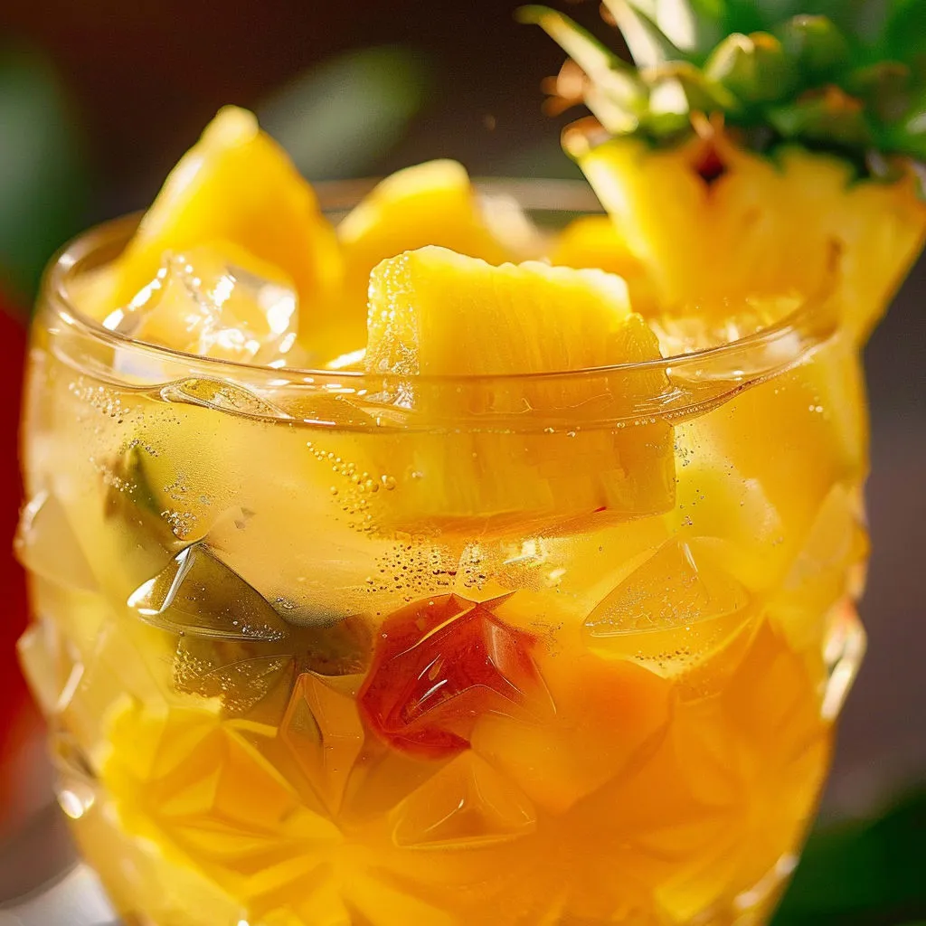 Punch exotique ananas: recette rafraîchissante pour l'été