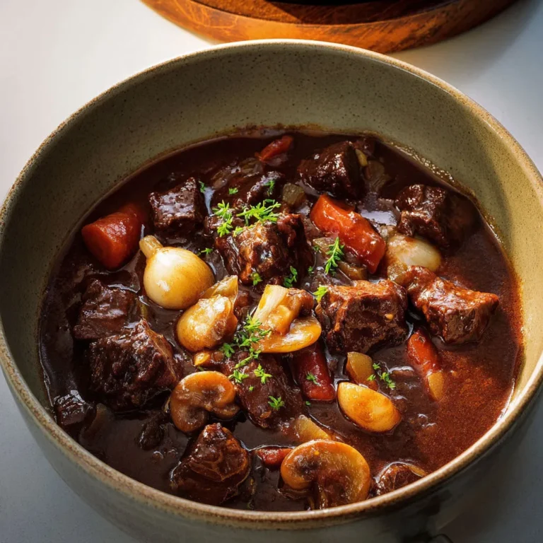 Recette boeuf bourguignon maison: savoureuse et facile!