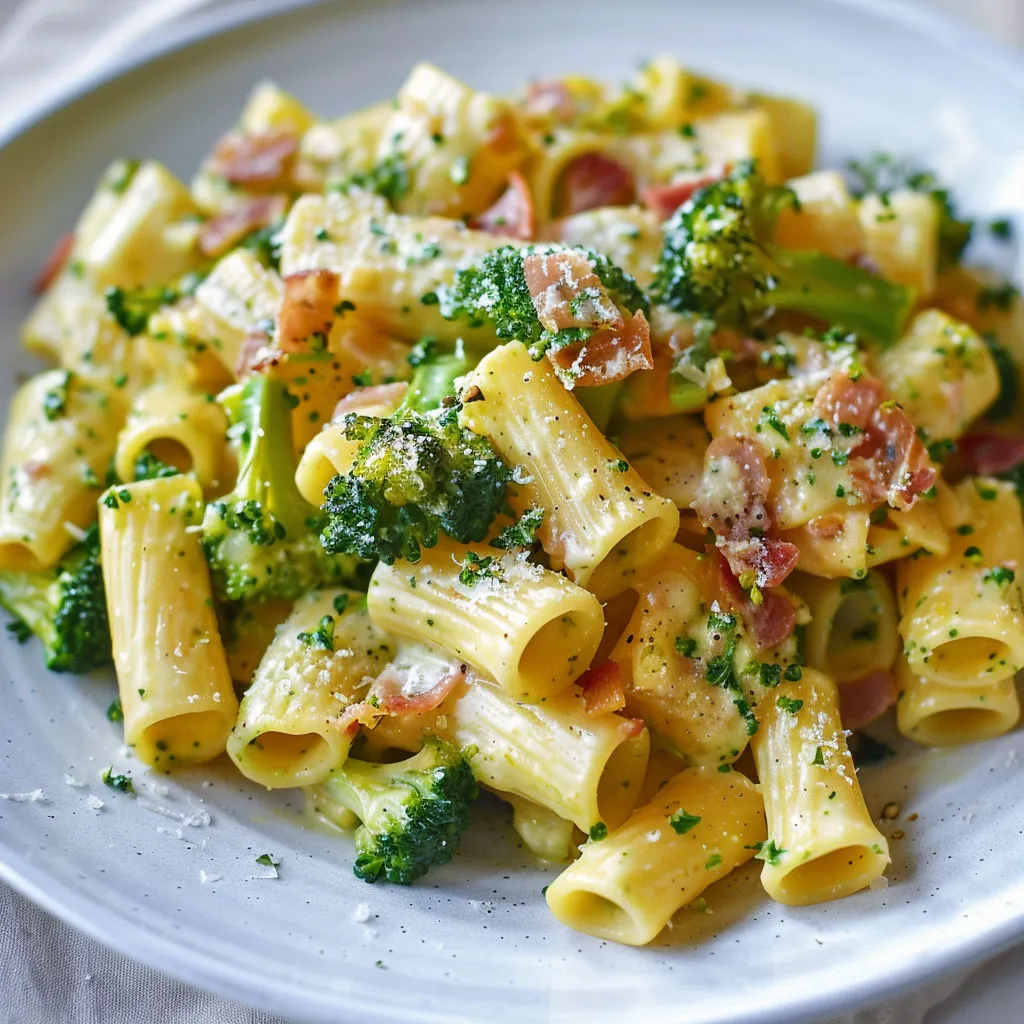 Recette: Carbonara aux brocolis, pancetta et poireaux