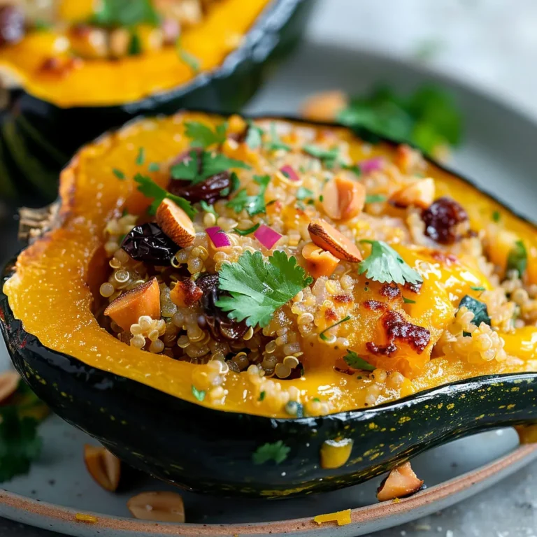 Recette courge farcie au quinoa et cheddar