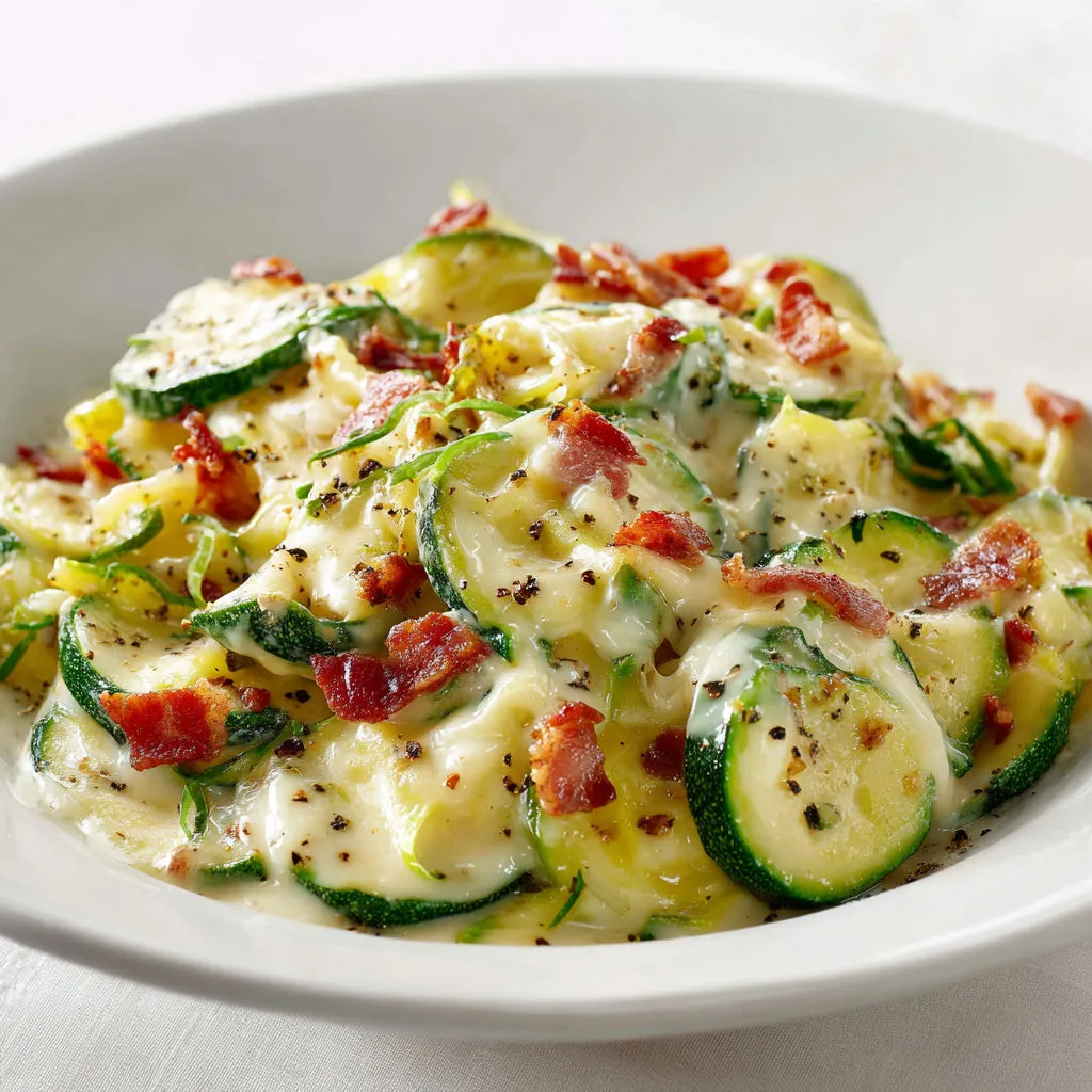 Recette Courgettes Carbonara: Savoureuse, Crémeuse et Facile!
