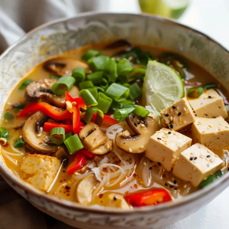Recette délicieuse de soupe miso aux champignons et tofu