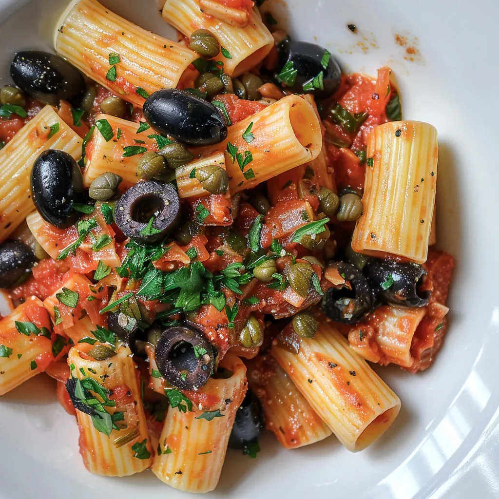 Recette facile de pâtes à la sauce puttanesca maison