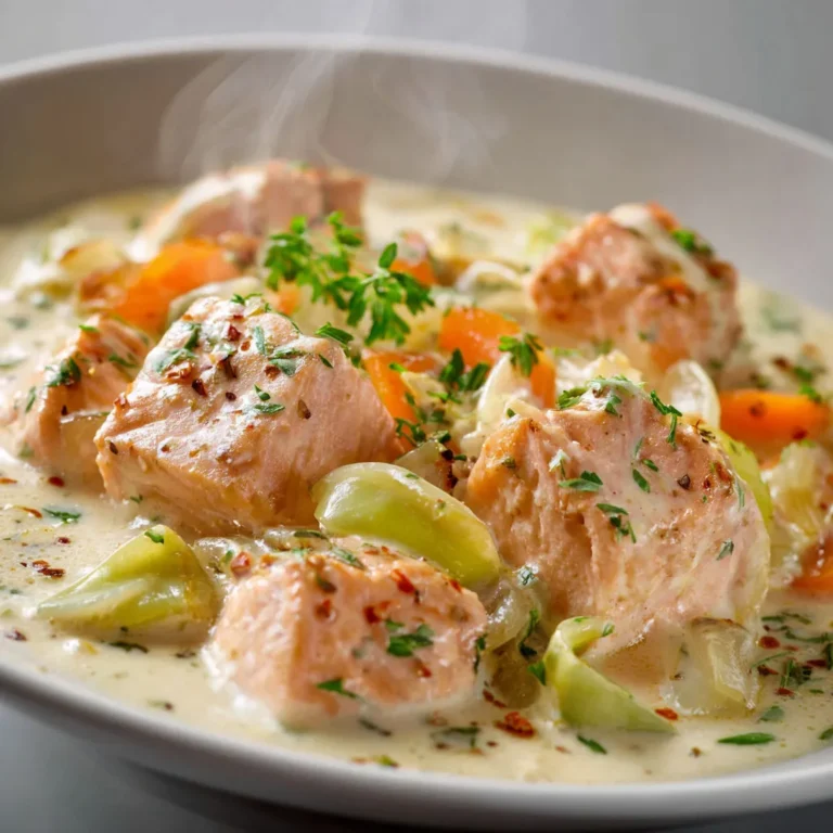 Recette rapide de blanquette de saumon crémeuse