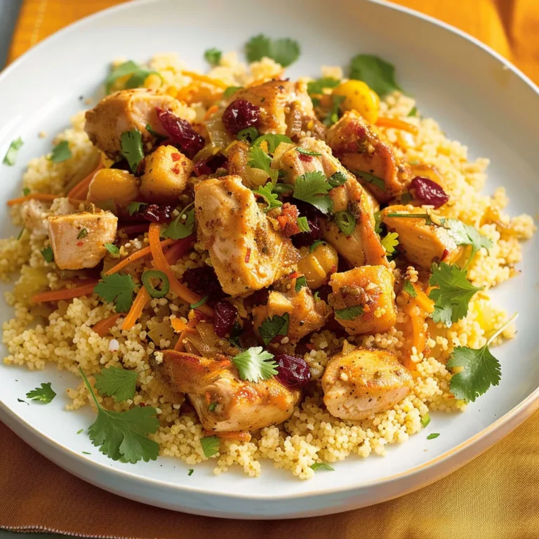 Recette rapide de couscous au poulet succulent
