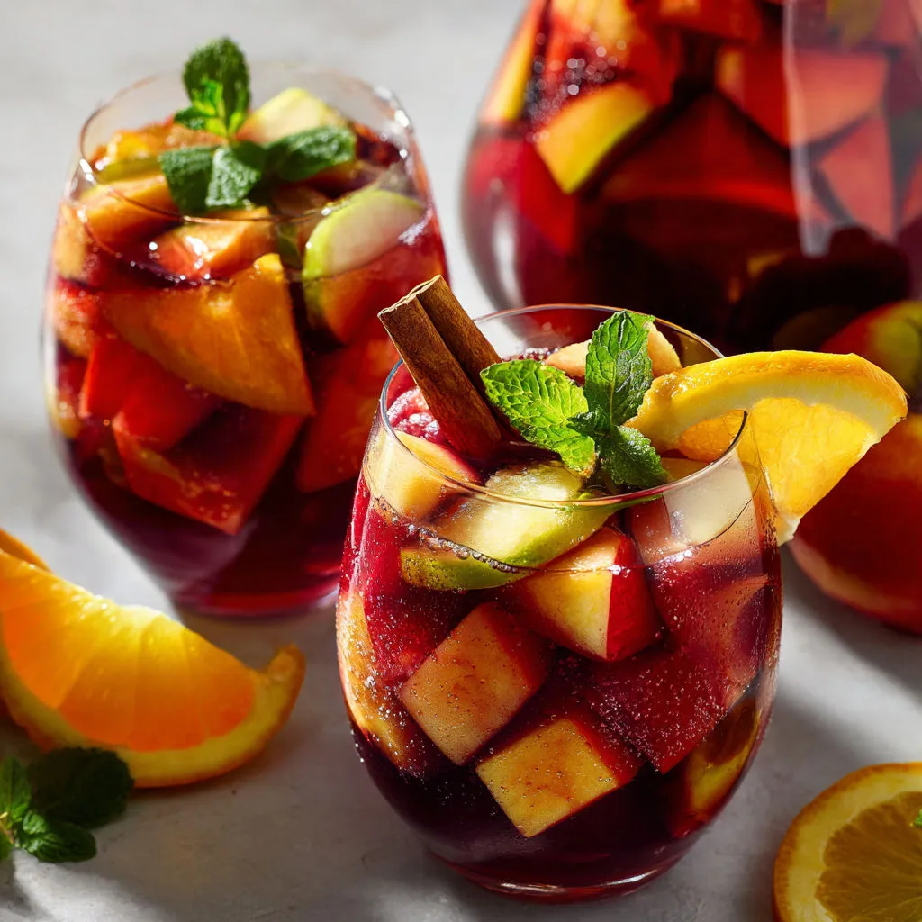 Recette Sangria sans alcool: fruitée, rafraîchissante et délicieuse