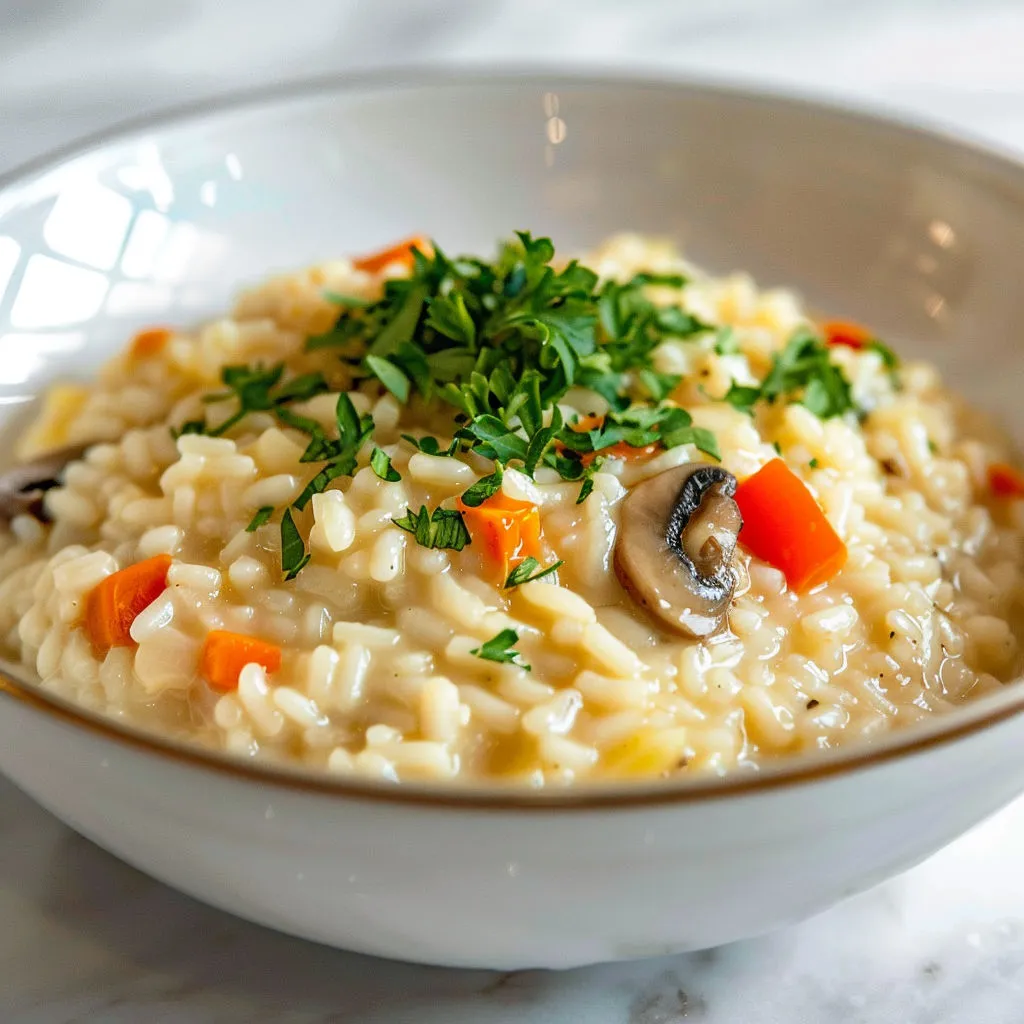 Risotto crémeux parmesan : recette facile et savoureuse