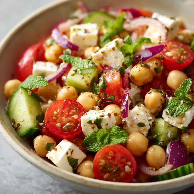 Salade estivale savoureuse aux pois chiches