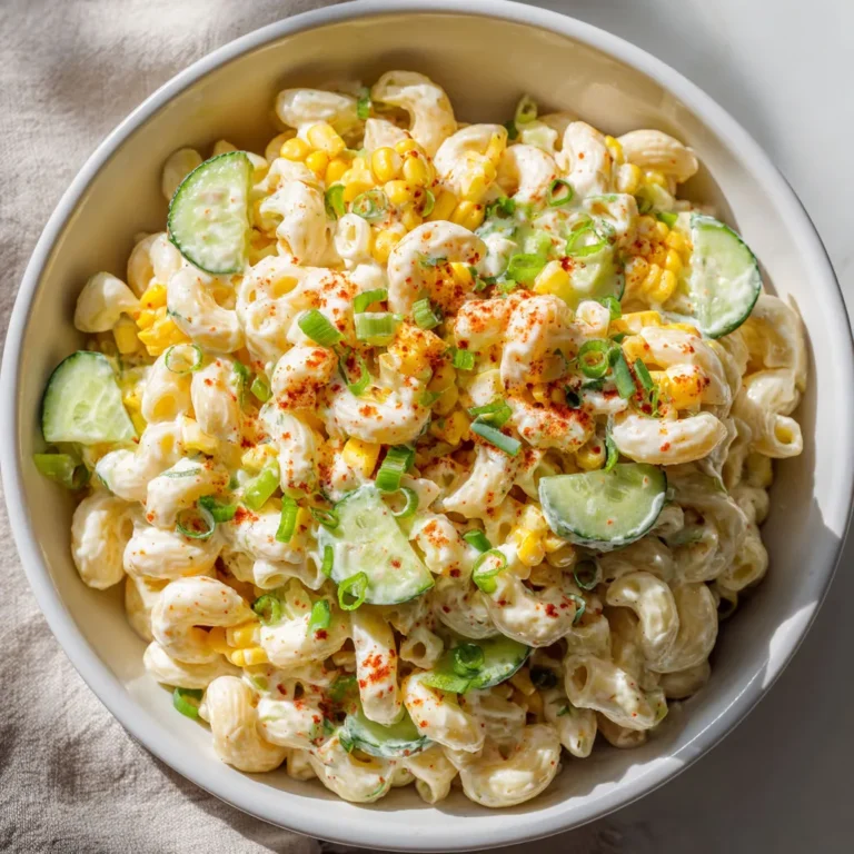 Salade macaronis crémeuse au maïs: recette délicieuse et facile