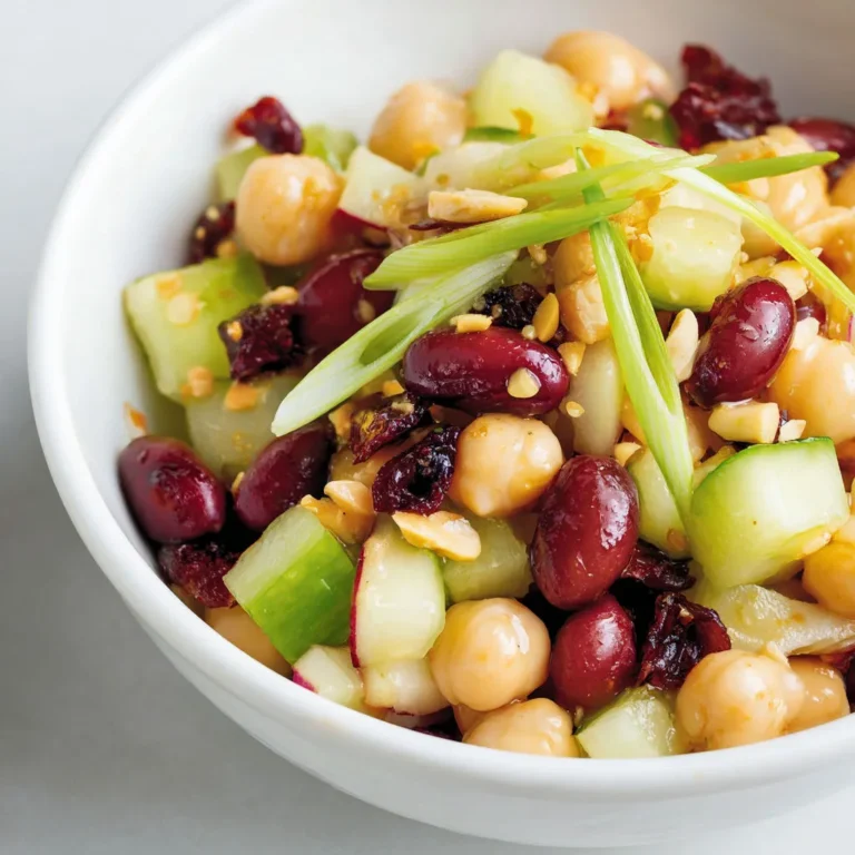 Salade énergisante aux légumineuses et pommes