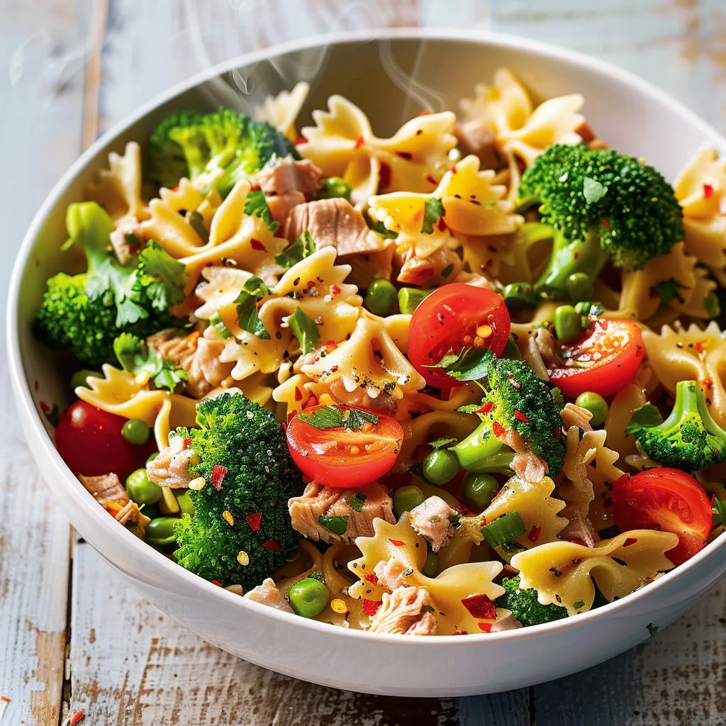 Salade pâtes thon brocoli: délicieuse et équilibrée