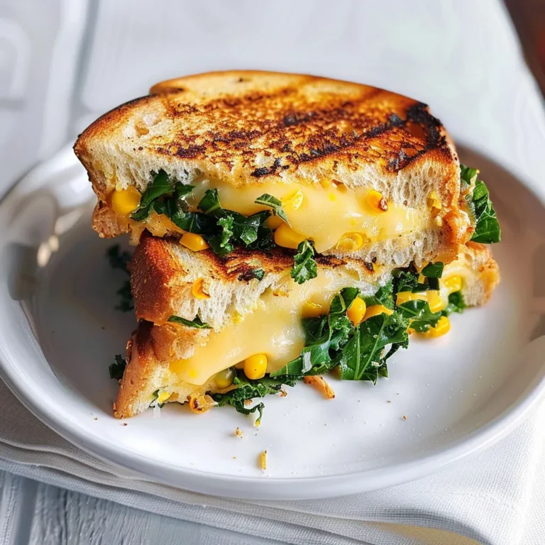 Sandwich fondant au fromage et kale grillé