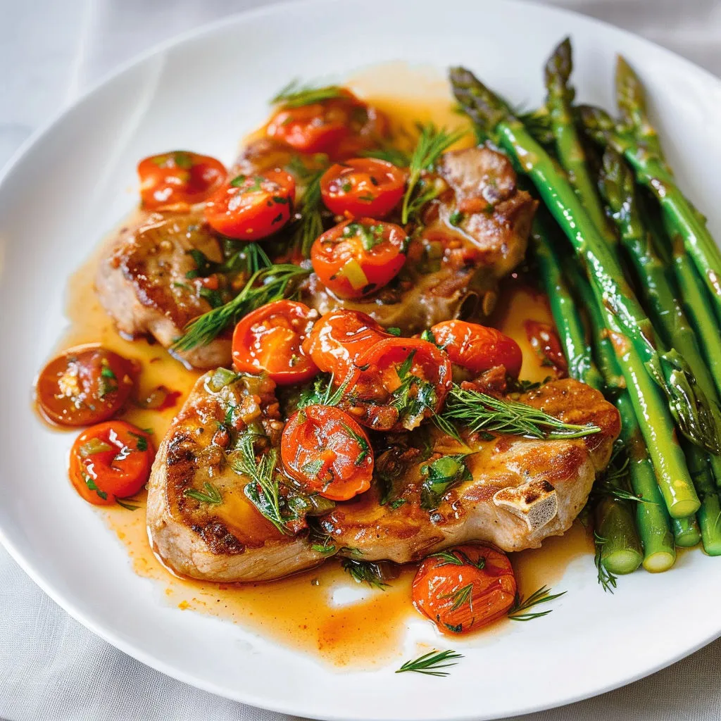 Sauté de porc aux tomates confites, recette savoureuse et simple