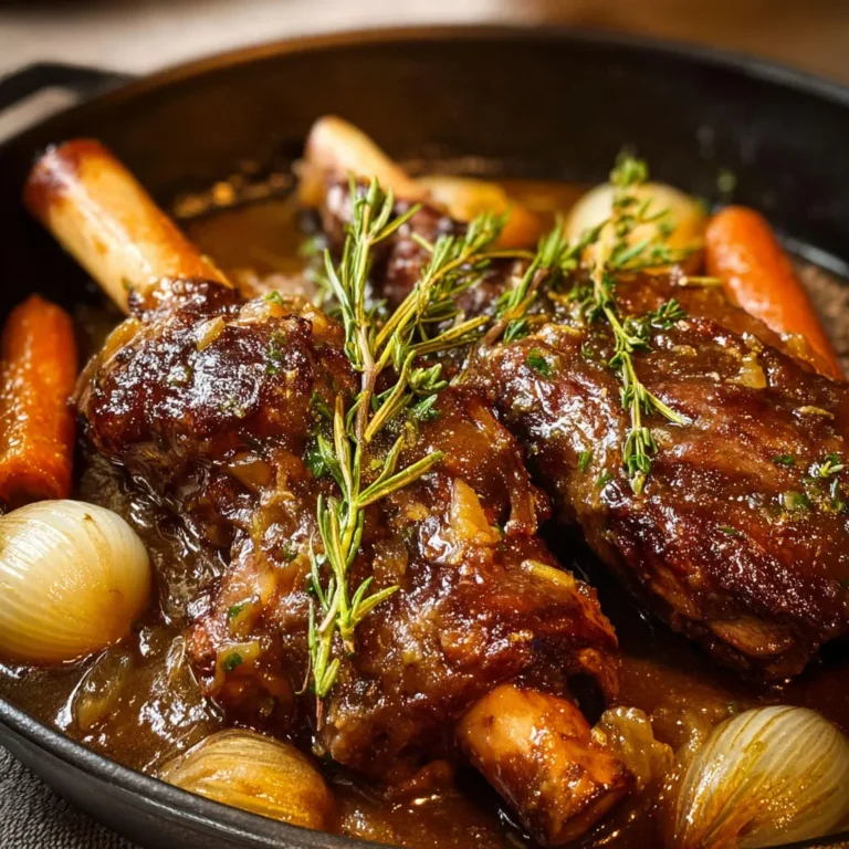 Souris d'agneau mijotée au miel : recette savoureuse et tendre