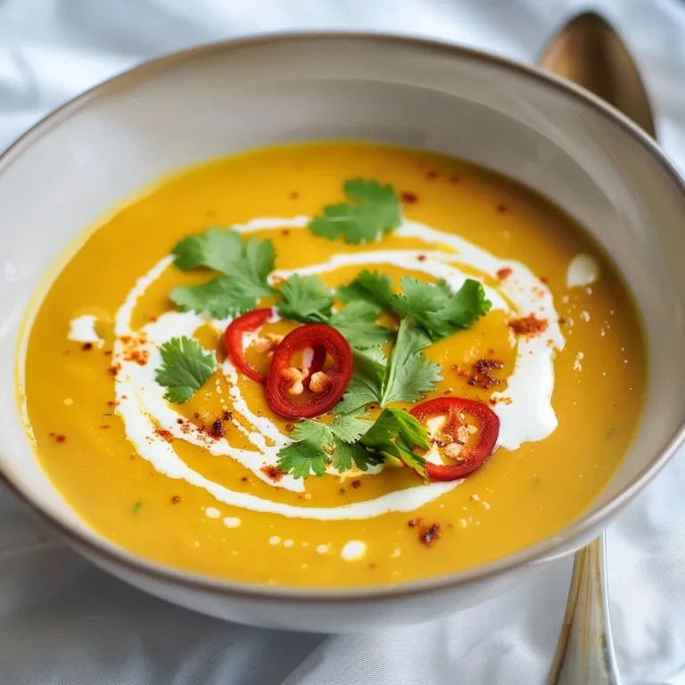 Velouté de courge au curry et gingembre