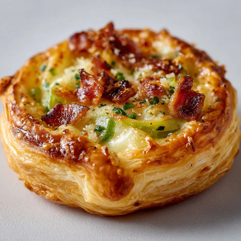 Délice automnal: Tartelettes poireaux, Comté et bacon