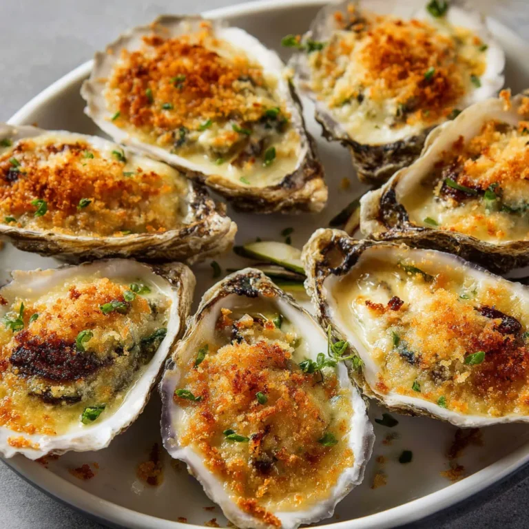 Délice de mer : Huîtres gratinées au parmesan