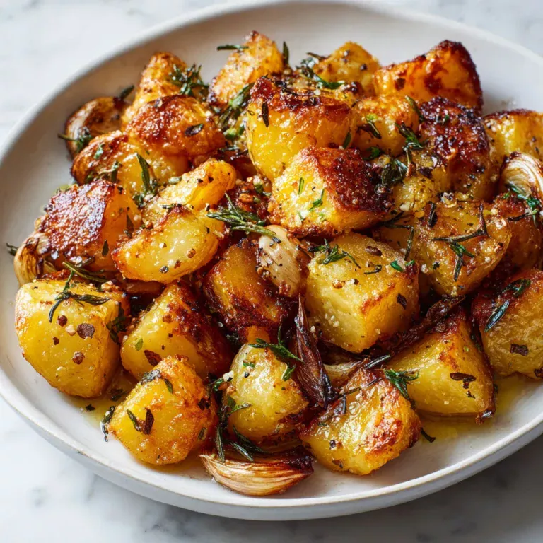 Délices de pommes de terre à l'ail confit