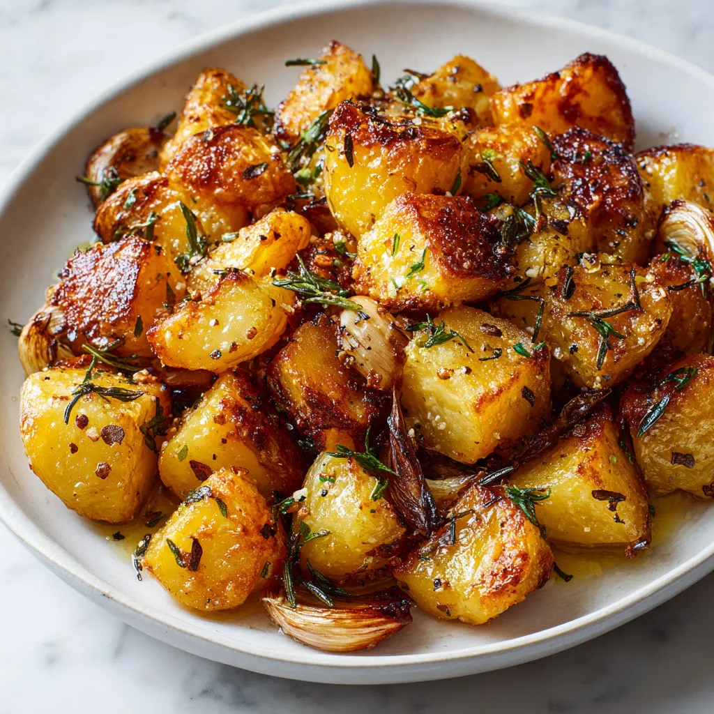 Délices de pommes de terre à l'ail confit