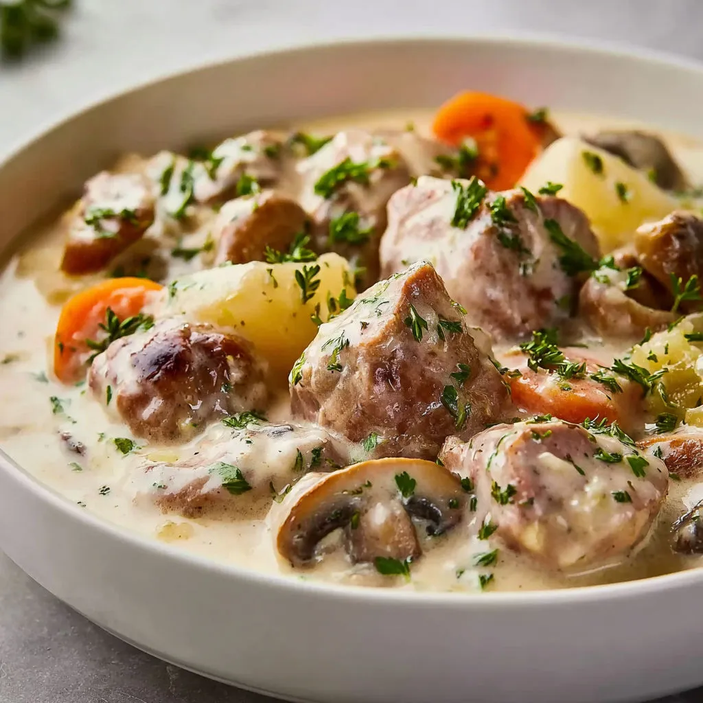 Délicieuse Blanquette de Veau Cuisinée à l'Airfryer