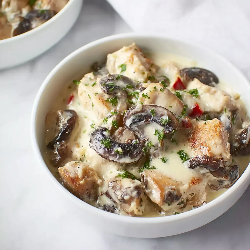 Délicieuse blanquette de volaille aux champignons: recette facile et savoureuse