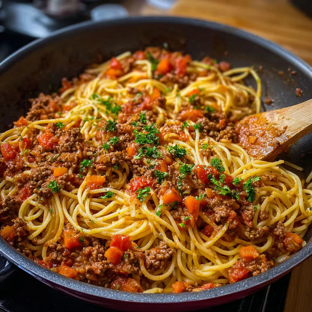 Délicieuse recette de spaghetti bolognaise faite maison