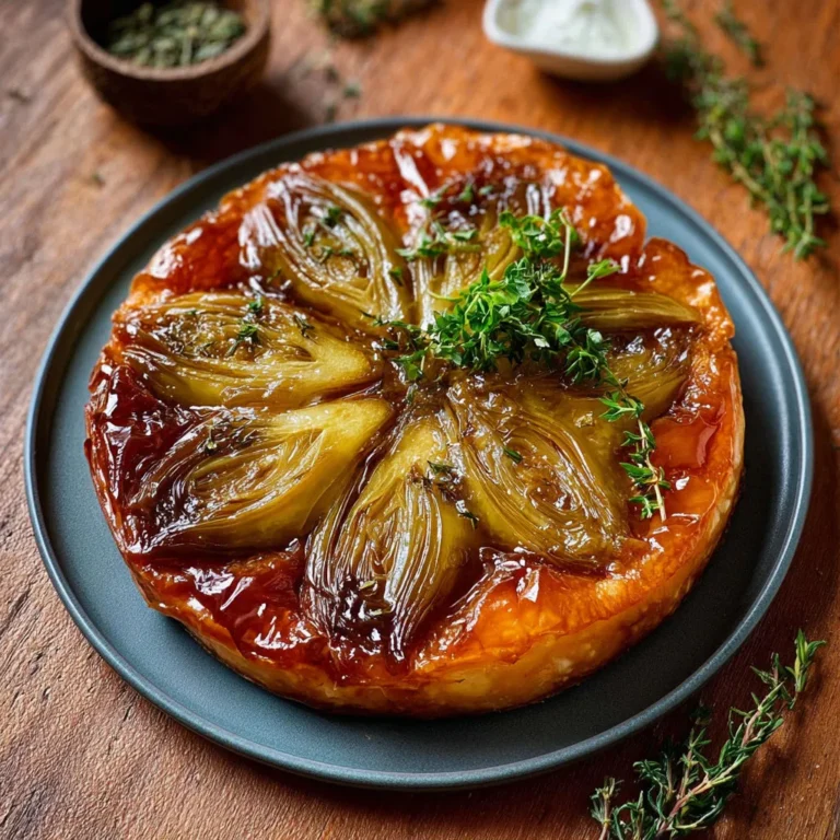 Délicieuse recette de Tatin d'Endives au Bresse Bleu