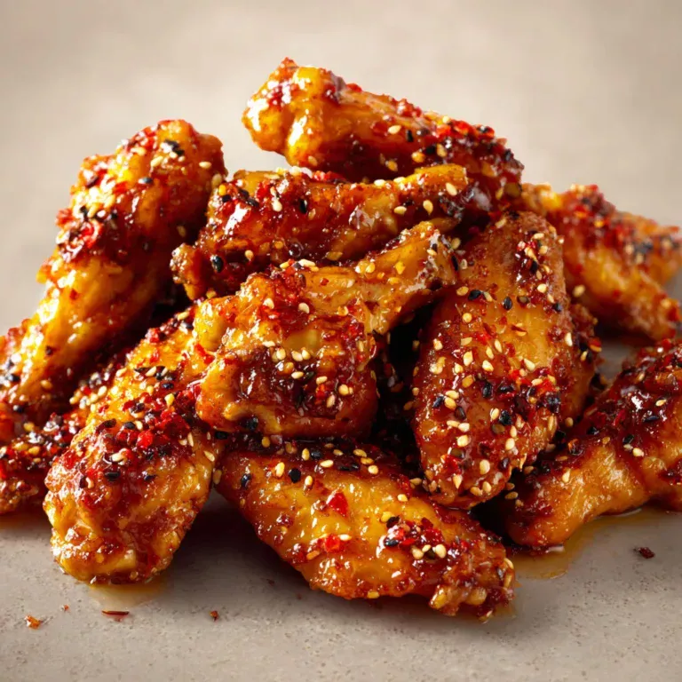 Délicieuses ailes de poulet au miel, citron et sésame