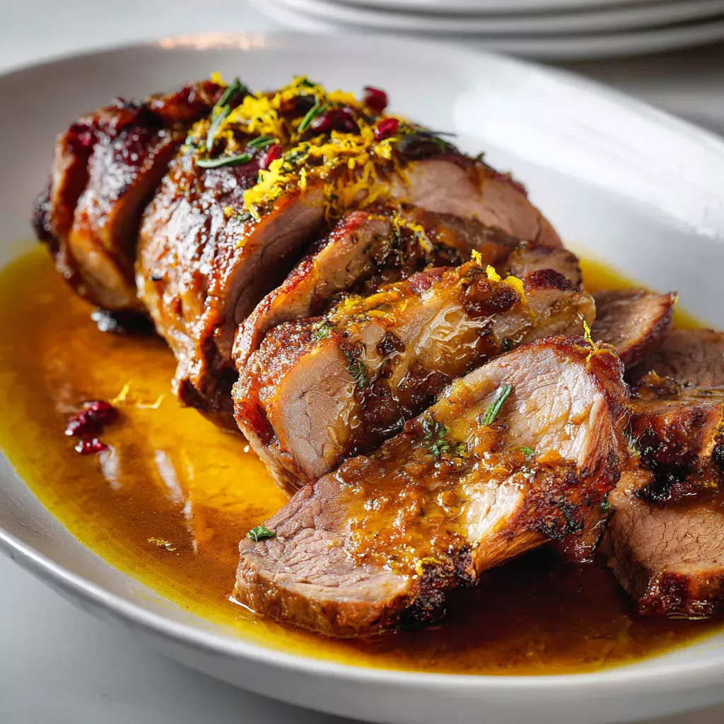 Délicieux agneau braisé parfumé aux épices exotiques