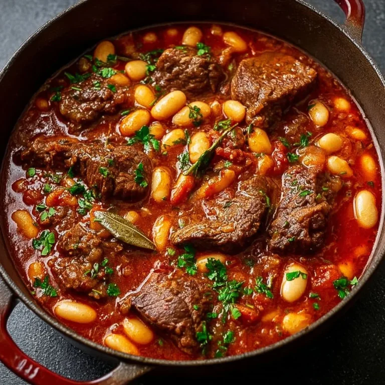 Délicieux Bœuf Mijoté : Recette Savoureuse aux Haricots Blancs