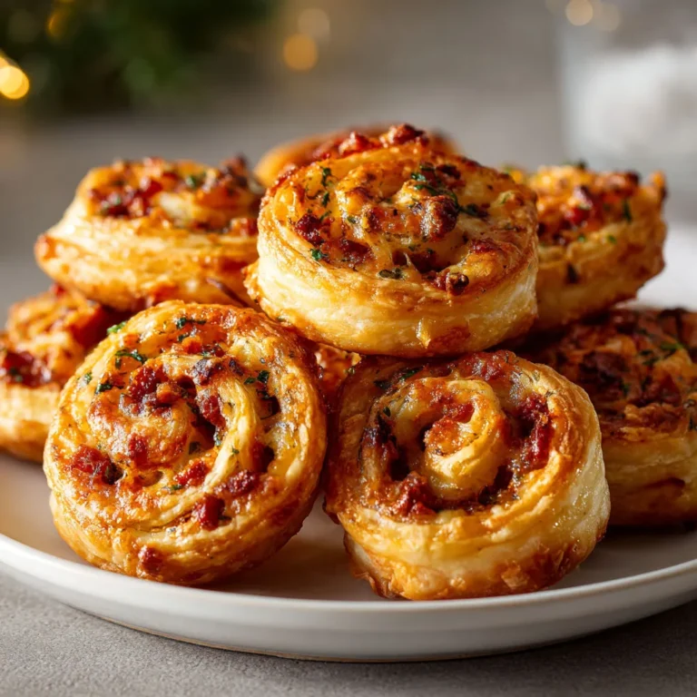 Délicieux feuilletés au chorizo et gruyère croustillants