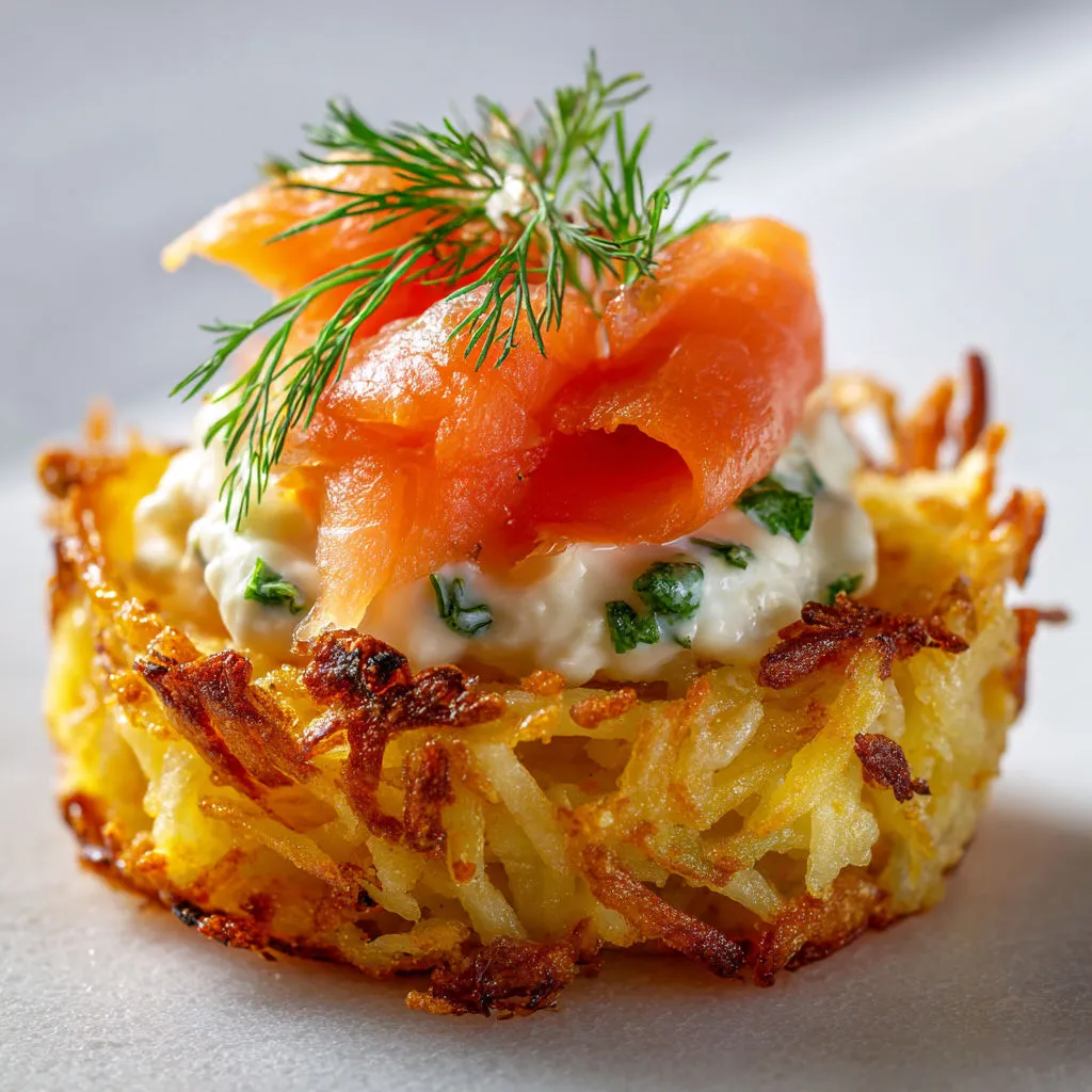 Délicieux Mini Röstis: Recette Savoureuse au Saumon Fumé