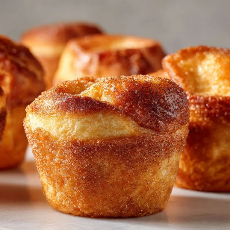 Délicieux muffins à la cannelle au pain perdu.