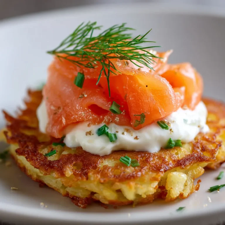 Délicieux pancakes saumon-pommes de terre à savourer!