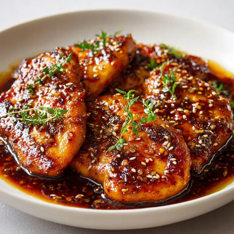 Délicieux Poulet Caramélisé à l'Ail et au Miel Soyco.