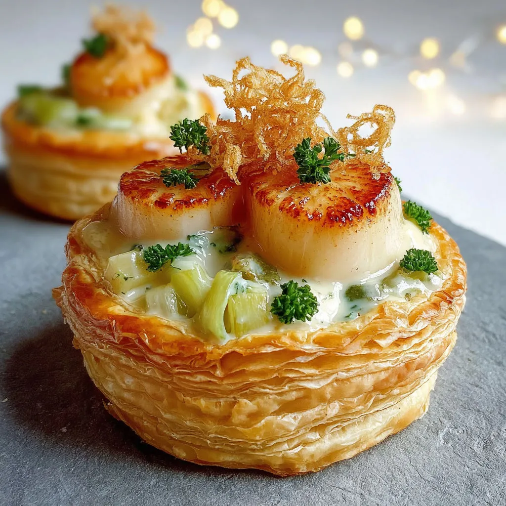 Délicieux vol-au-vent Saint-Jacques au citron: recette savoureuse et facile
