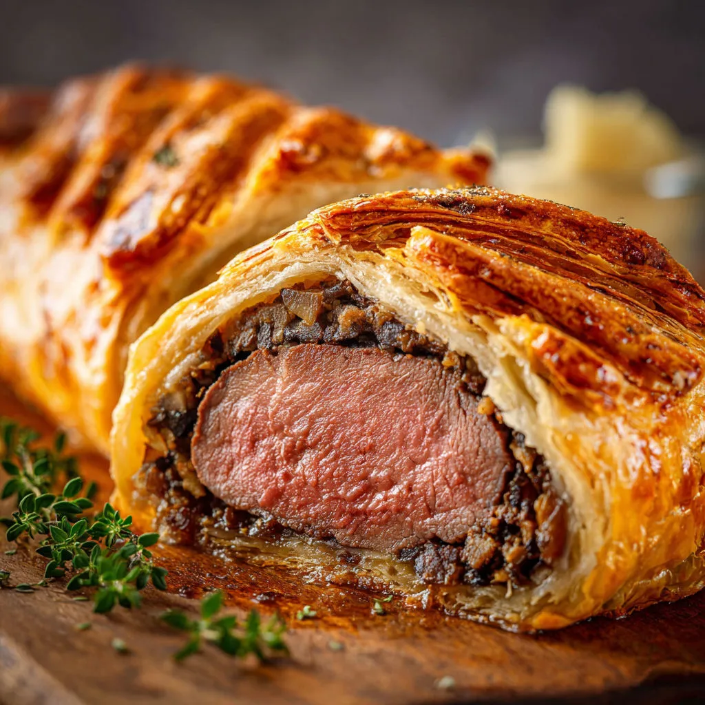 Filet de boeuf en croûte truffée, recette facile.