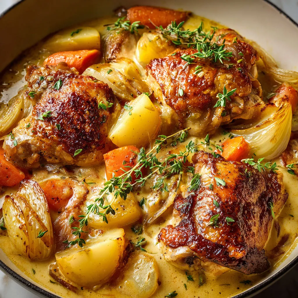 Recette Savoureuse de Poulet Braisé au Cidre Bio