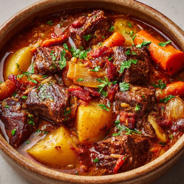 Recette traditionnelle de Bœuf Mode: savoureuse et réconfortante