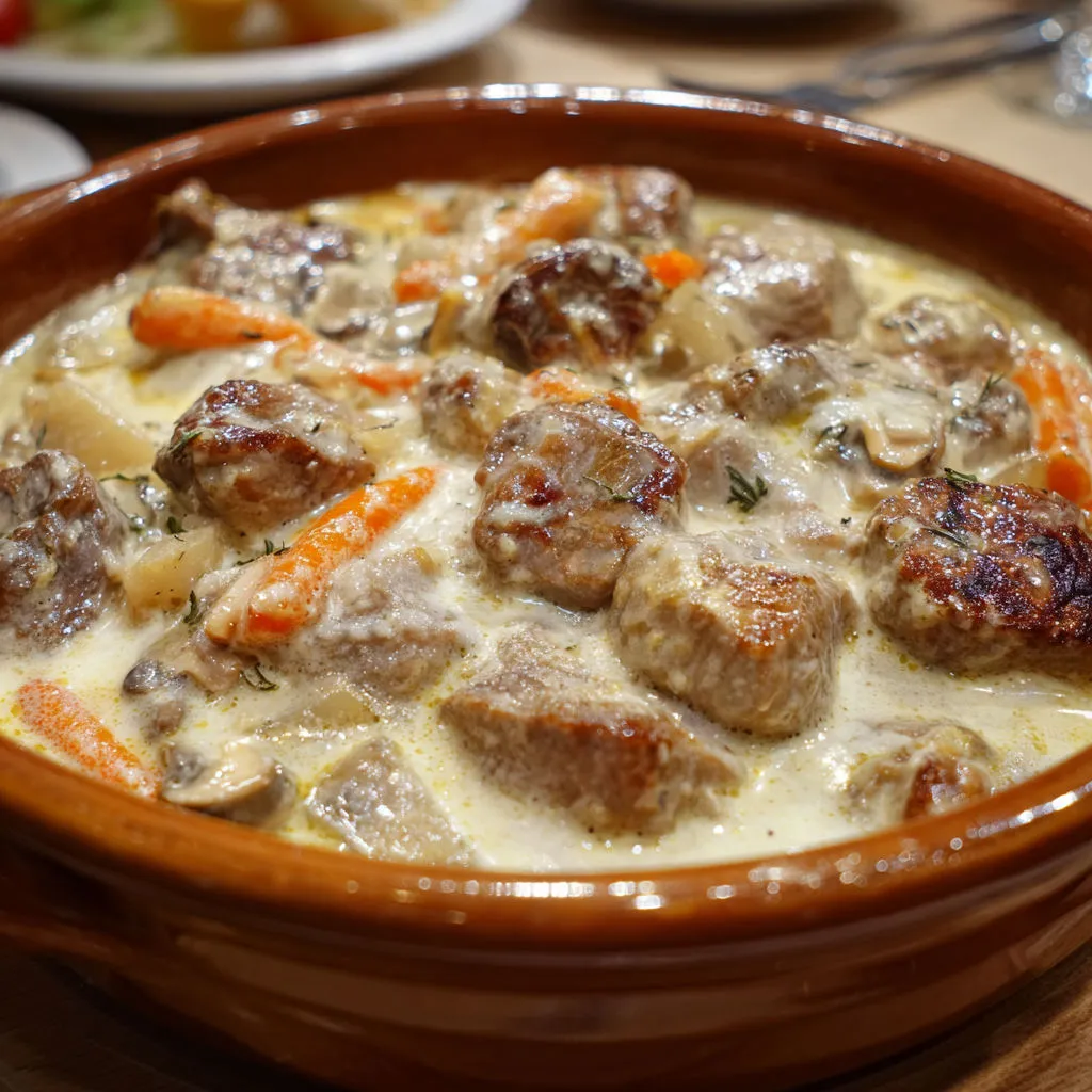 Blanquette de veau sans gluten : recette savoureuse et facile