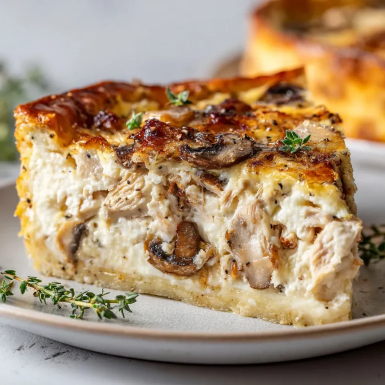 Délicieuse quiche thon champignons sans pâte: recette facile!
