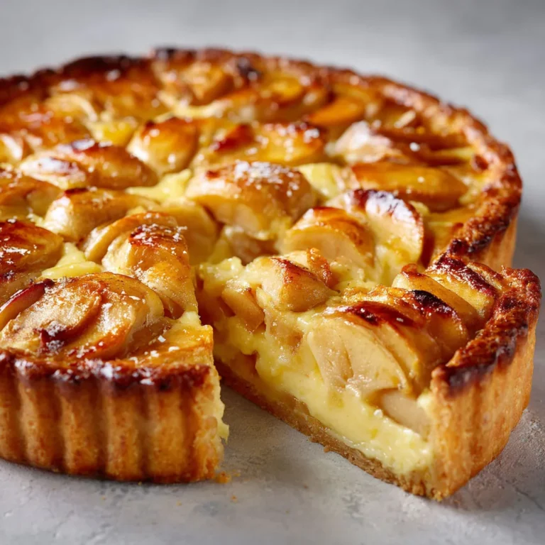 Délicieuse tarte normande aux pommes et saveurs authentiques